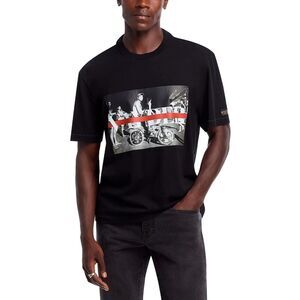 VAYDER Shirt Mens Large Black Pullover Crew Graphic Bike T-Shirt Tee Logo $195